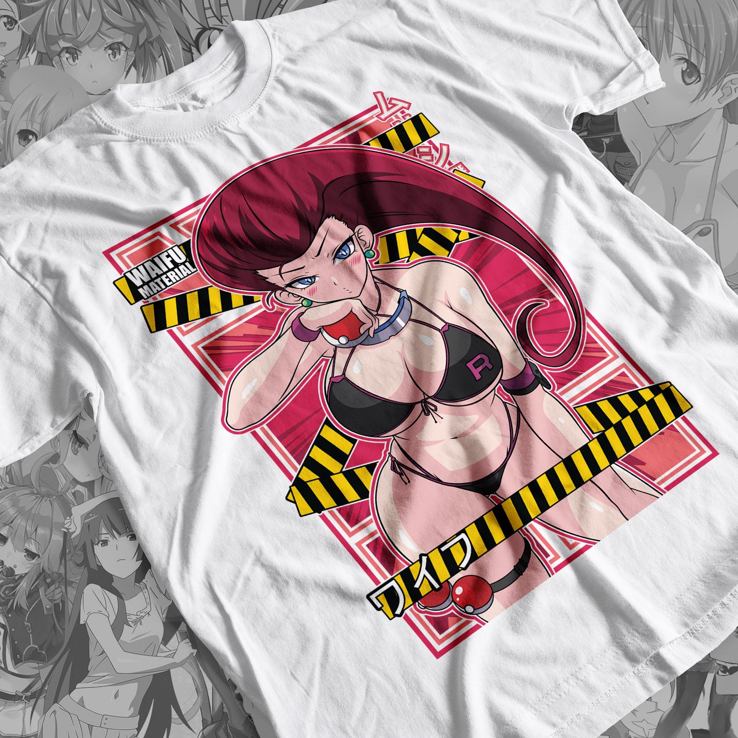 Waifu - Jessie Premium Anime Design, High Quality DTF Print, 100% Cotton Shirt