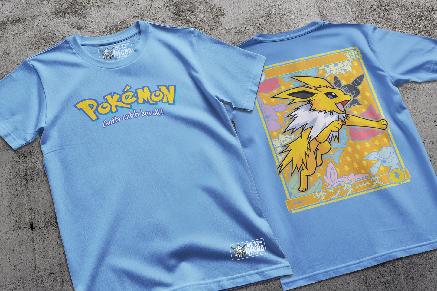 Pokemon - Jolteo 01 Premium Anime Design, High Quality DTF Print, 100% Cotton Shirt