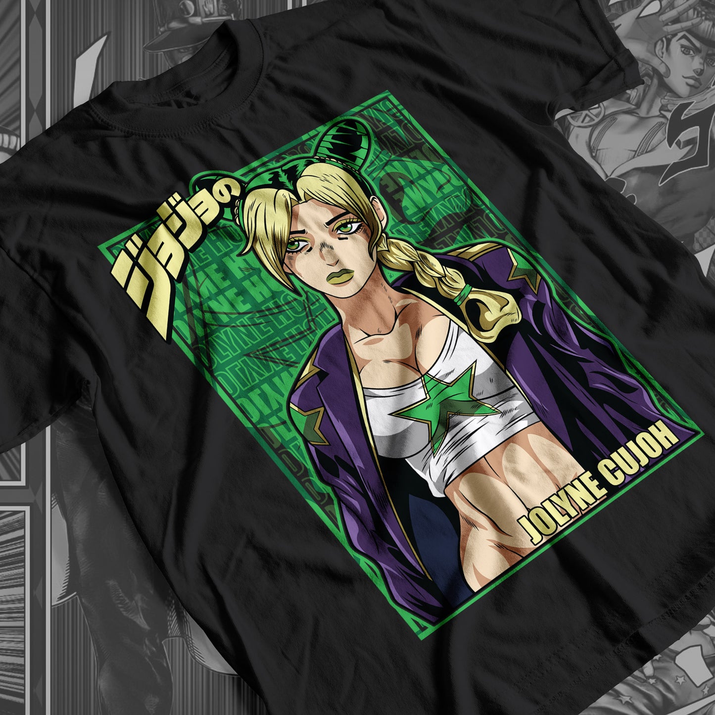 JoJo's Bizarre Adventure - Jolyne Cujoh 01 Premium Anime Design, High Quality DTF Print, 100% Cotton Shirt
