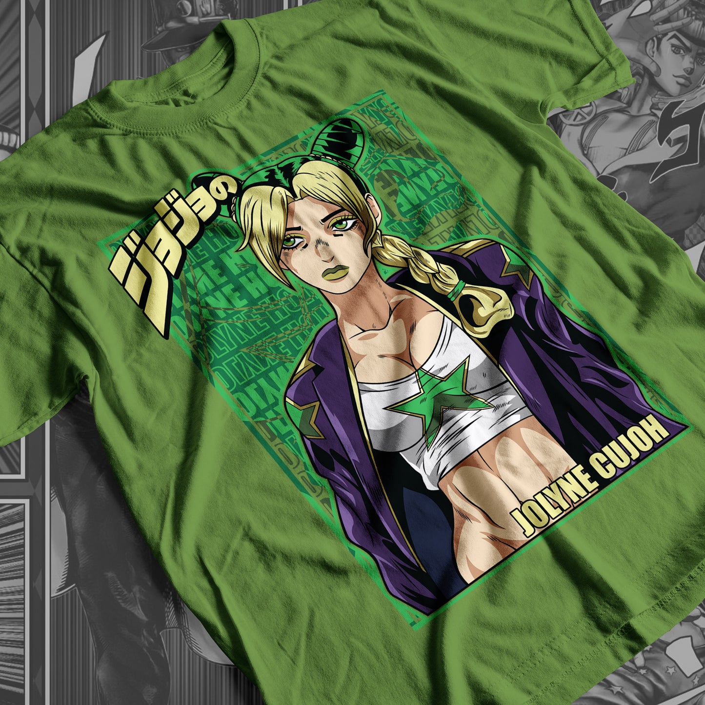 JoJo's Bizarre Adventure - Jolyne Cujoh 01 Premium Anime Design, High Quality DTF Print, 100% Cotton Shirt