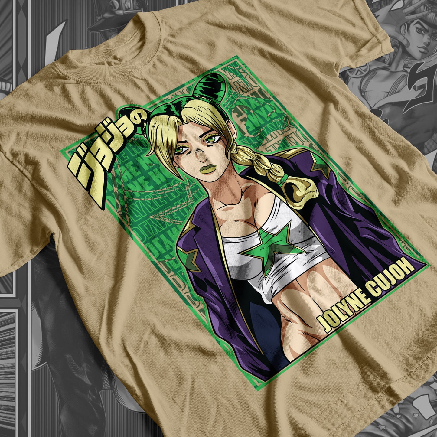 JoJo's Bizarre Adventure - Jolyne Cujoh 01 Premium Anime Design, High Quality DTF Print, 100% Cotton Shirt