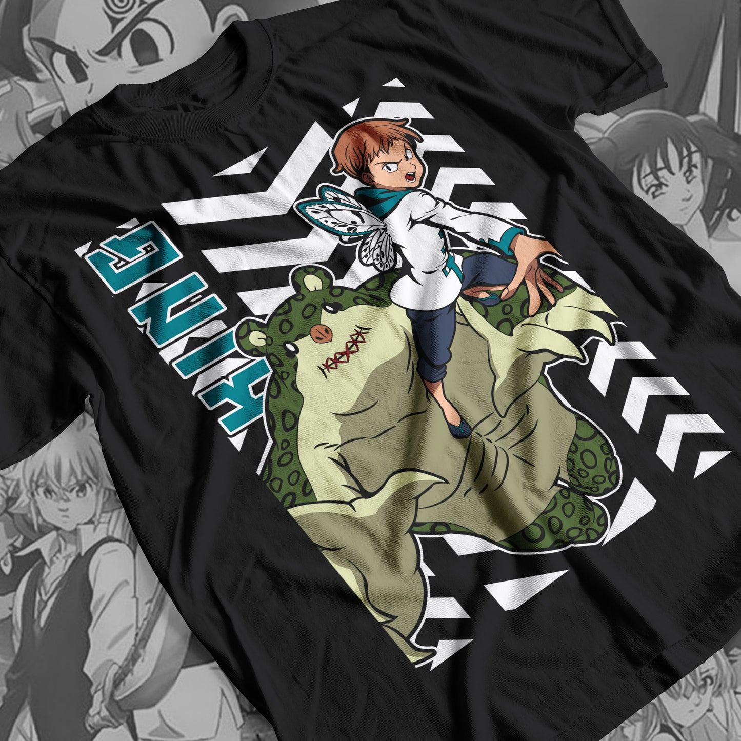 7 Deadly Sins Grizzly's Sin of Sloth - King 03 Premium Anime Design, High Quality DTF Print, 100% Cotton Shirt