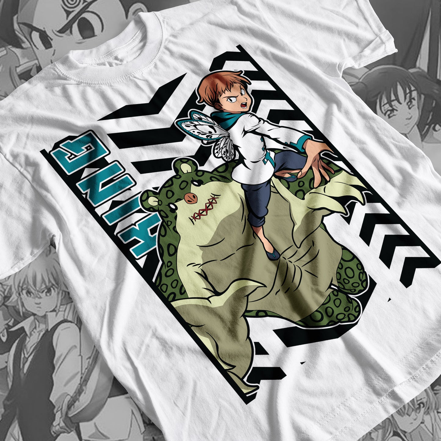 7 Deadly Sins Grizzly's Sin of Sloth - King 03 Premium Anime Design, High Quality DTF Print, 100% Cotton Shirt