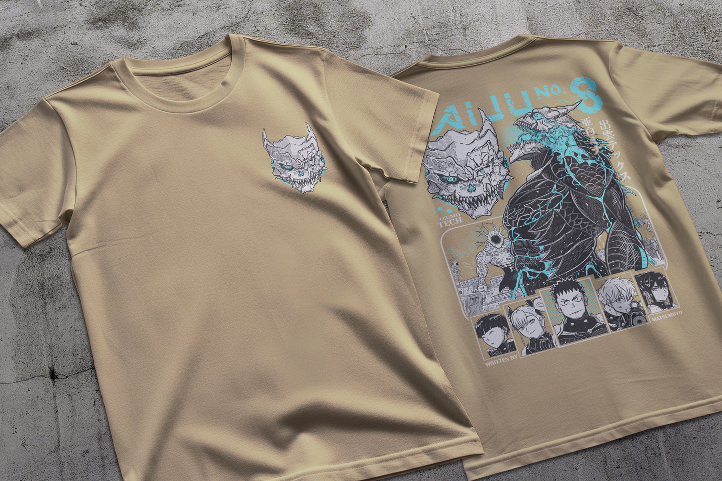 Kaiju - Kaiju No 8 01 Premium Anime Design, High Quality DTF Print, 100% Cotton Shirt
