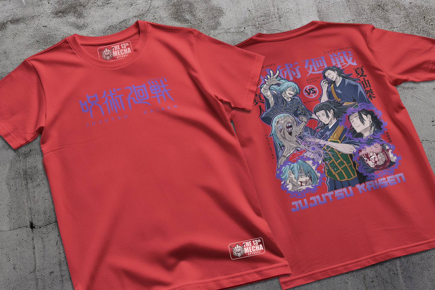 Jujutsu Kaisen - Mahito vs Geto 02 Premium Anime Design, High Quality DTF Print, 100% Cotton Shirt