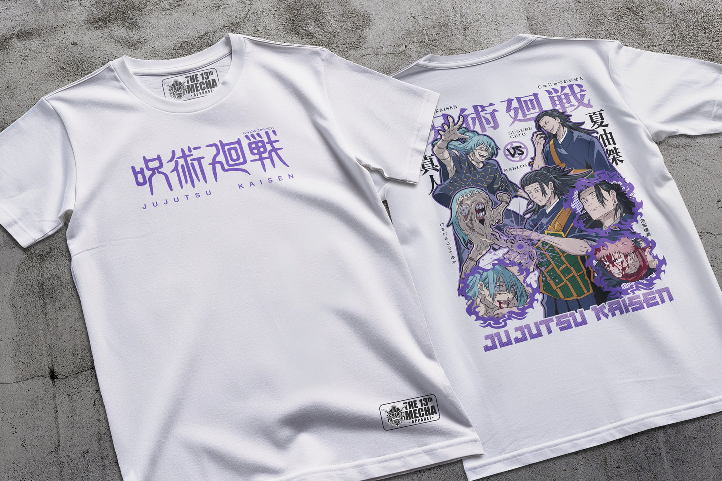 Jujutsu Kaisen - Mahito vs Geto 02 Premium Anime Design, High Quality DTF Print, 100% Cotton Shirt