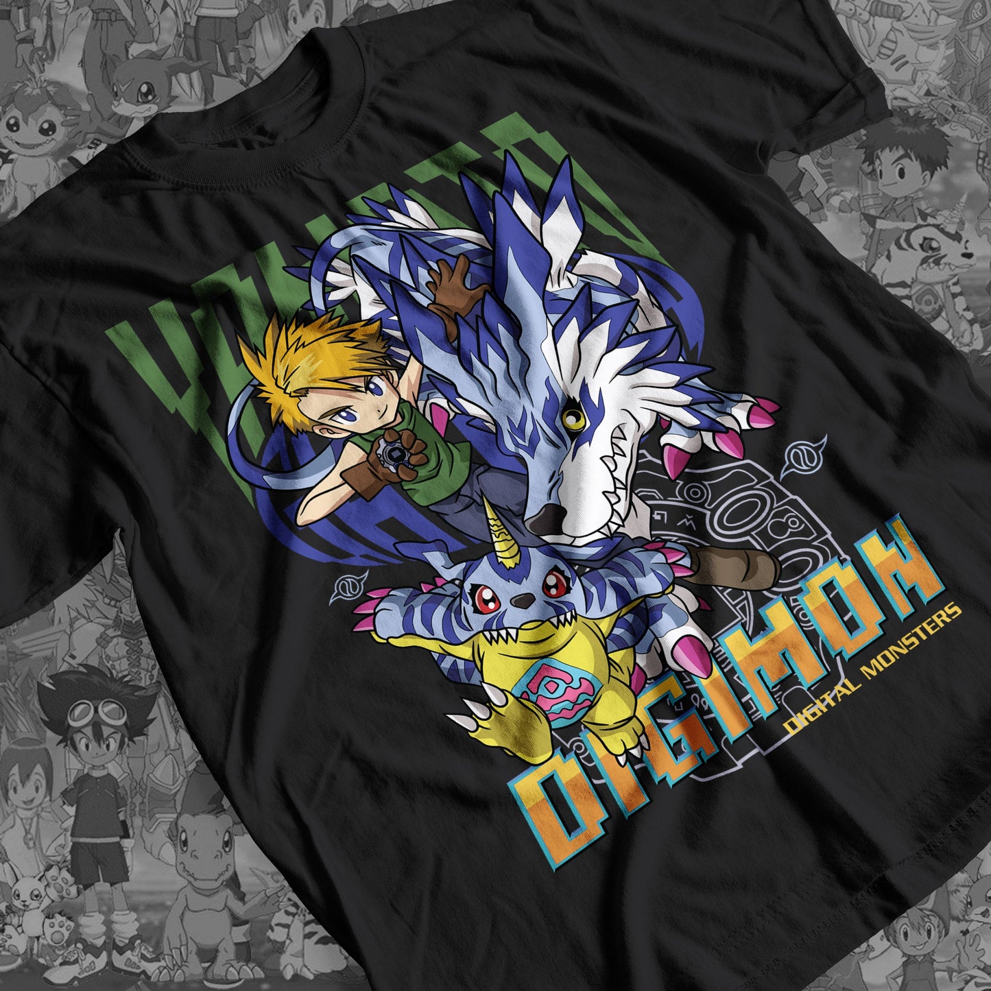 Digimon: Matt and Gabumon 01 Premium Anime Design, High Quality DTF Print, 100% Cotton Shirt