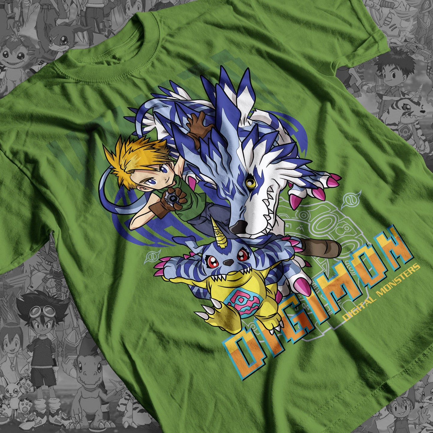 Digimon: Matt and Gabumon 01 Premium Anime Design, High Quality DTF Print, 100% Cotton Shirt
