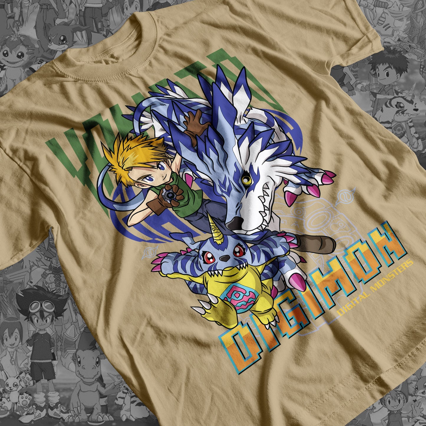 Digimon: Matt and Gabumon 01 Premium Anime Design, High Quality DTF Print, 100% Cotton Shirt