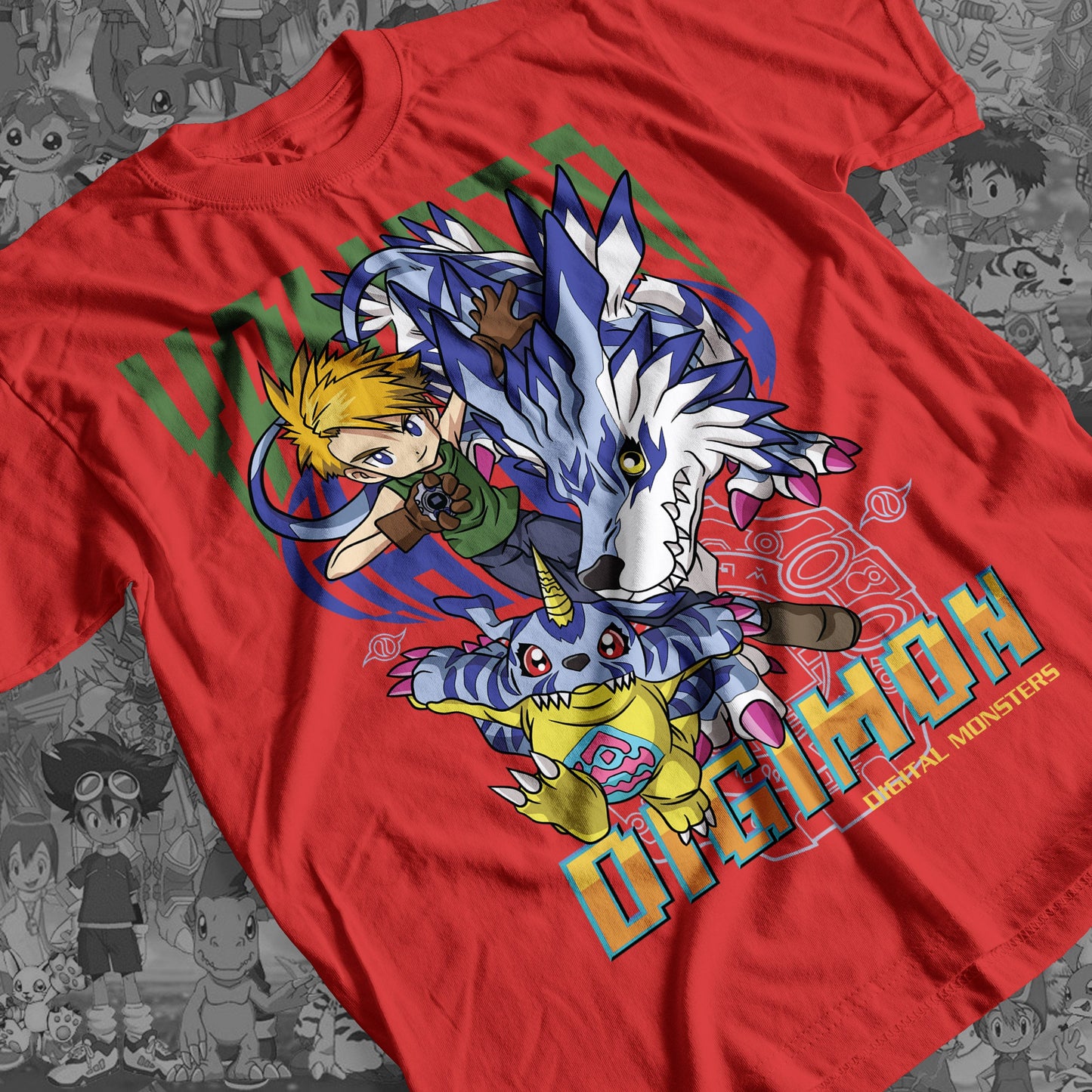 Digimon: Matt and Gabumon 01 Premium Anime Design, High Quality DTF Print, 100% Cotton Shirt