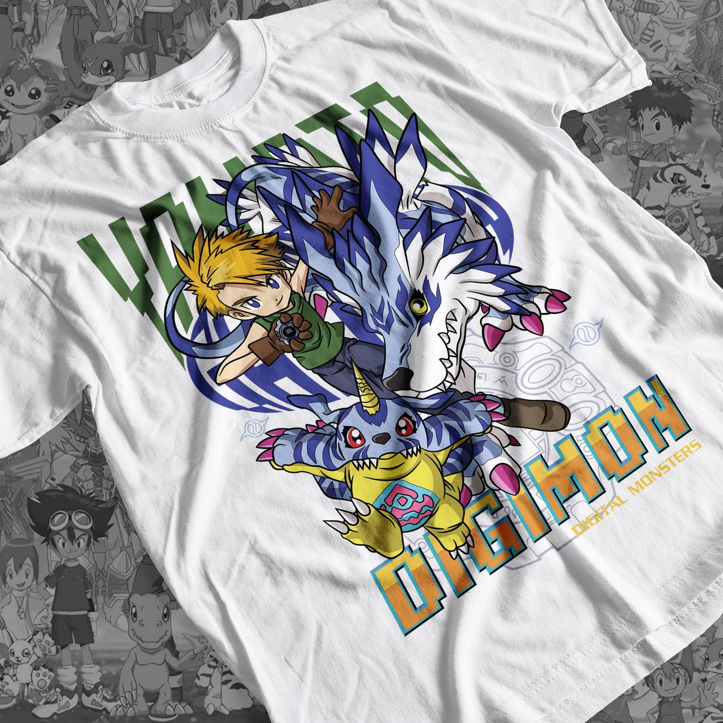 Digimon: Matt and Gabumon 01 Premium Anime Design, High Quality DTF Print, 100% Cotton Shirt