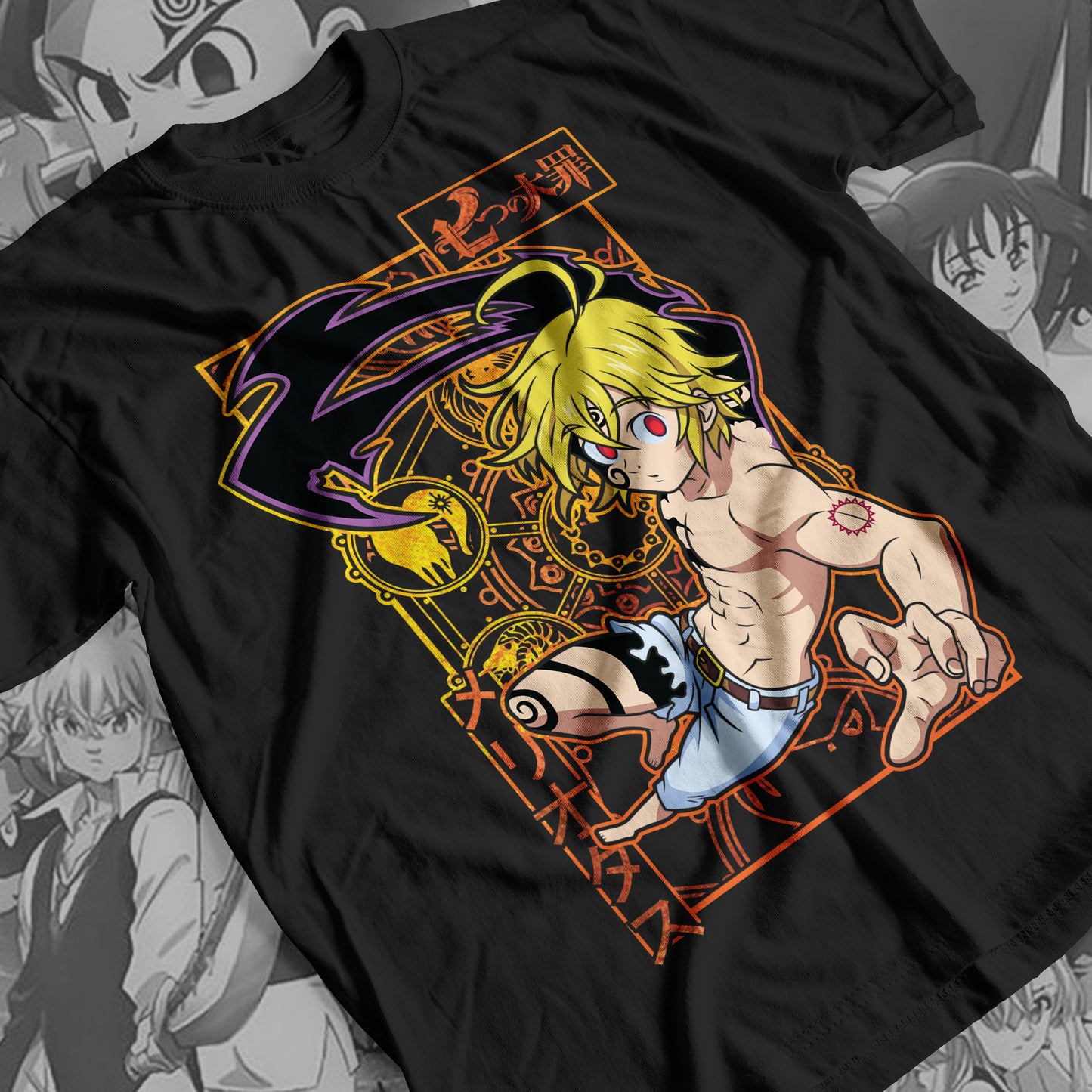 7 Deadly Sins Dragon Sin of Wrath - Meliodas 01 Premium Anime Design, High Quality DTF Print, 100% Cotton Shirt
