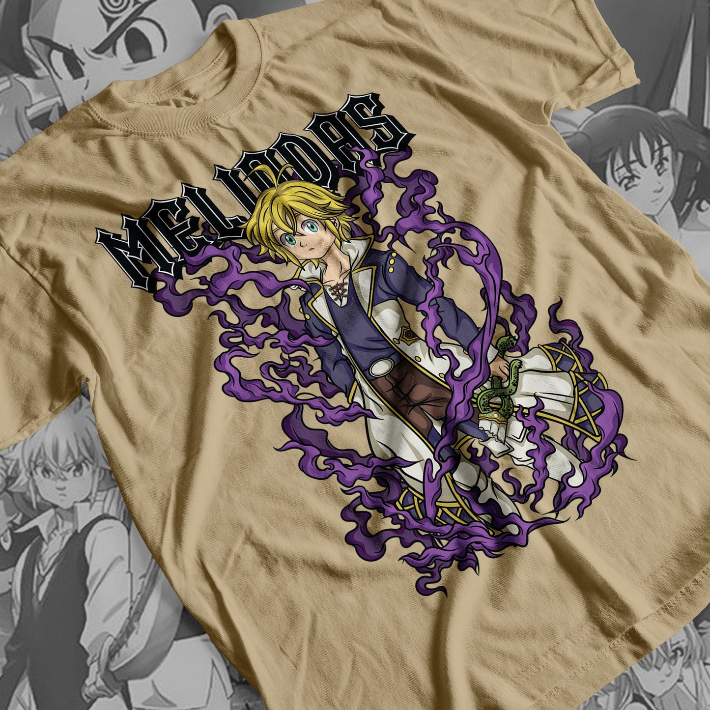 7 Deadly Sins Dragon Sin of Wrath - Meliodas 02 Premium Anime Design, High Quality DTF Print, 100% Cotton Shirt