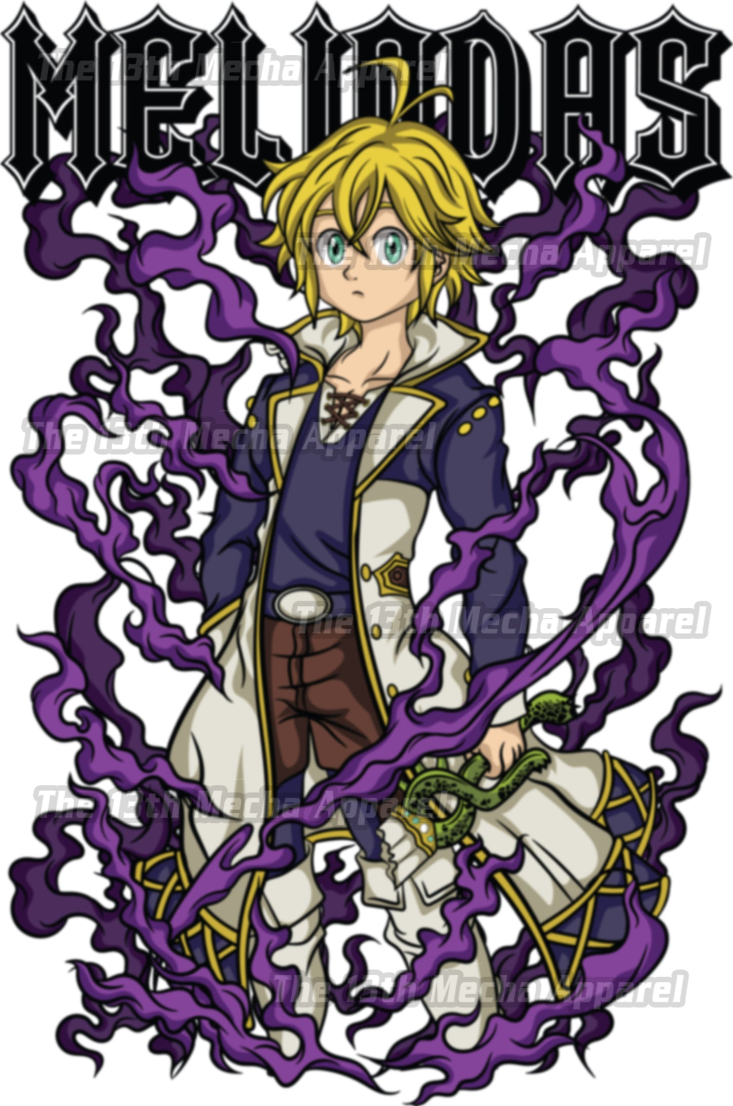7 Deadly Sins Dragon Sin of Wrath - Meliodas 02 Premium Anime Design, High Quality DTF Print, 100% Cotton Shirt