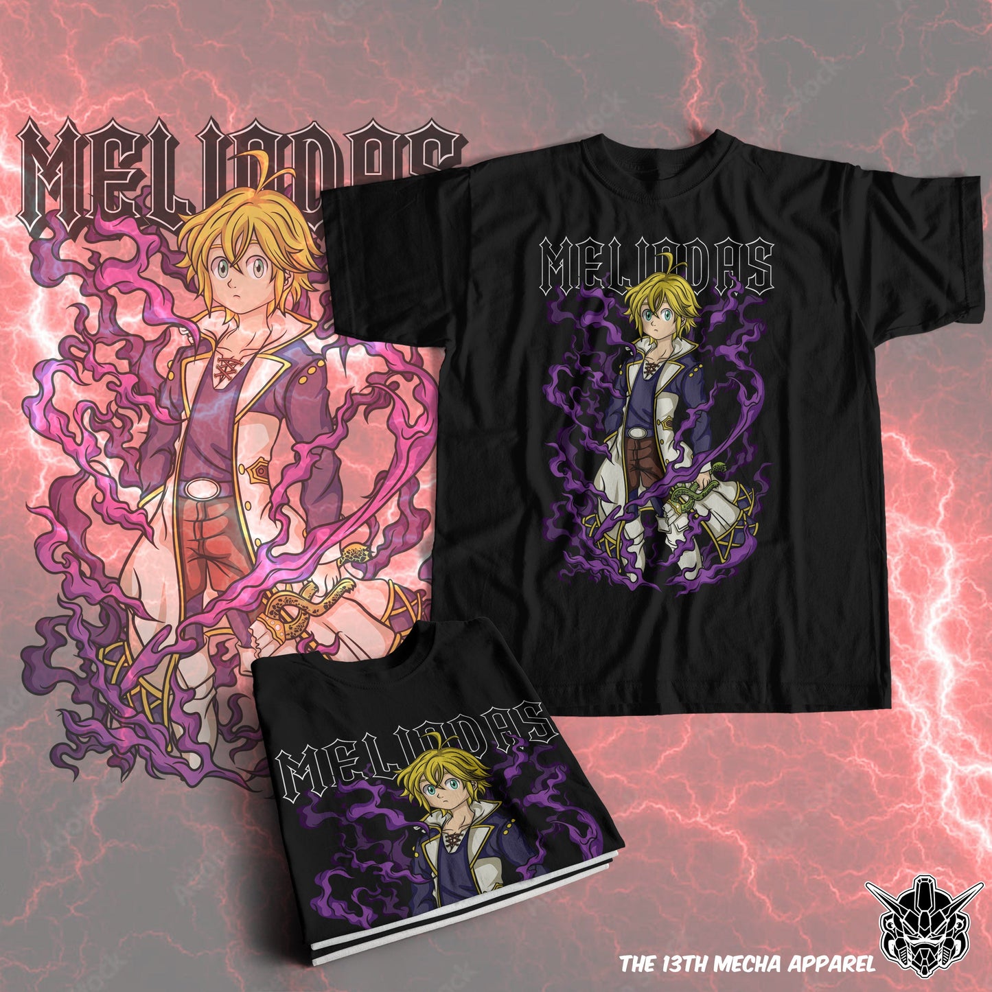 7 Deadly Sins Dragon Sin of Wrath - Meliodas 02 Premium Anime Design, High Quality DTF Print, 100% Cotton Shirt