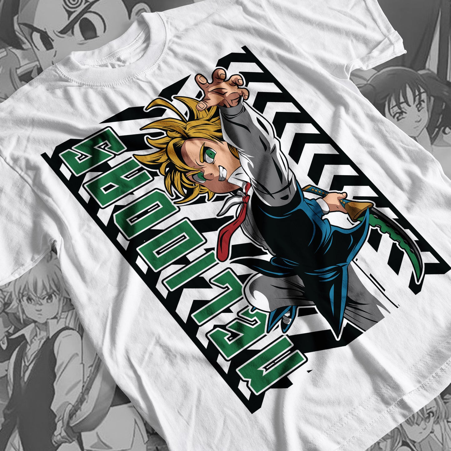 7 Deadly Sins Dragon Sin of Wrath - Meliodas 03 Premium Anime Design, High Quality DTF Print, 100% Cotton Shirt