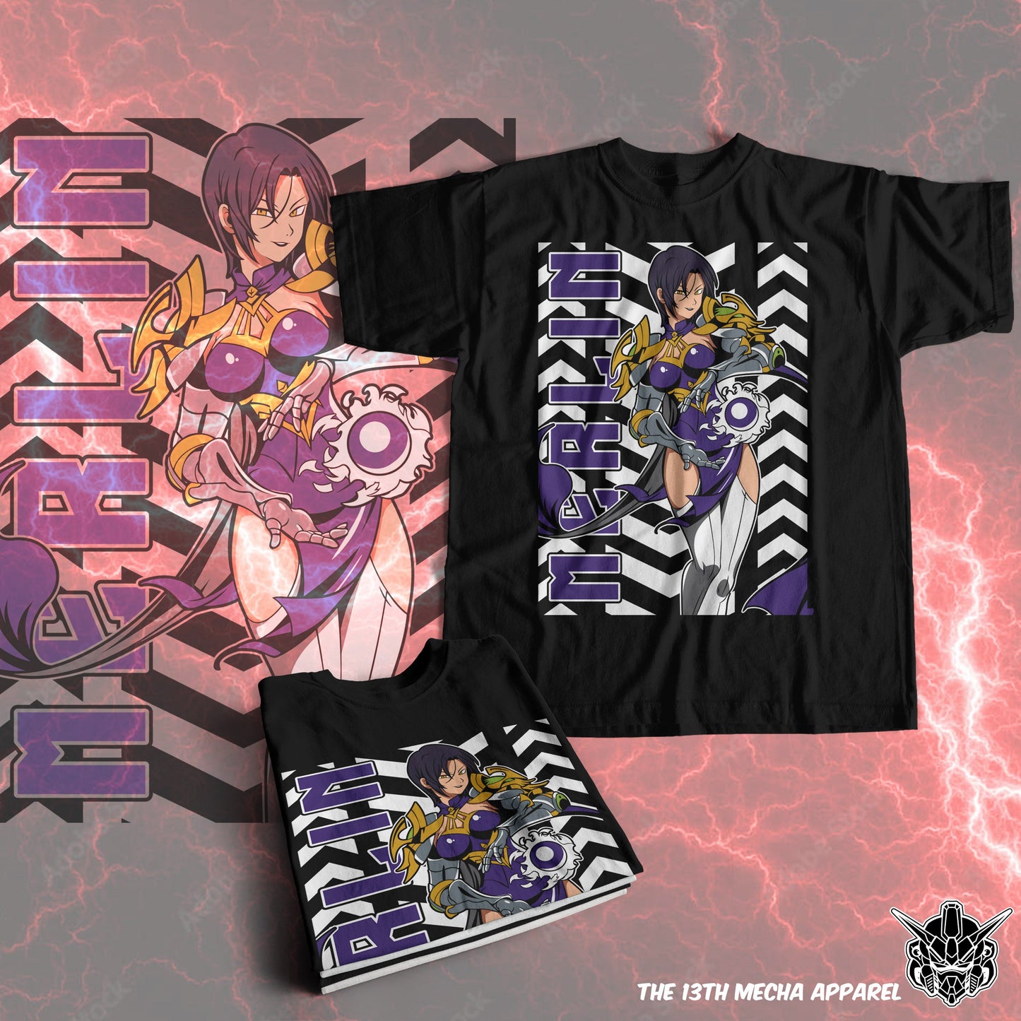 7 Deadly Sins Boar Sin of Gluttony - Merlin 03 Premium Anime Design, High Quality DTF Print, 100% Cotton Shirt