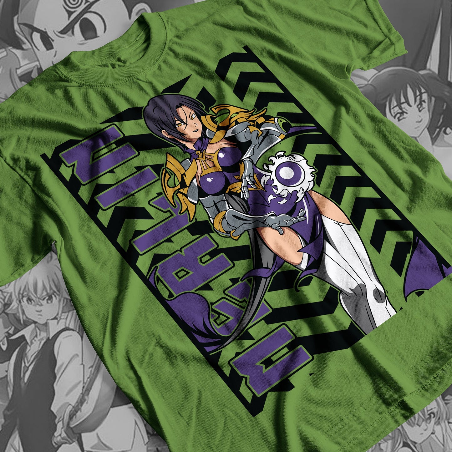 7 Deadly Sins Boar Sin of Gluttony - Merlin 03 Premium Anime Design, High Quality DTF Print, 100% Cotton Shirt