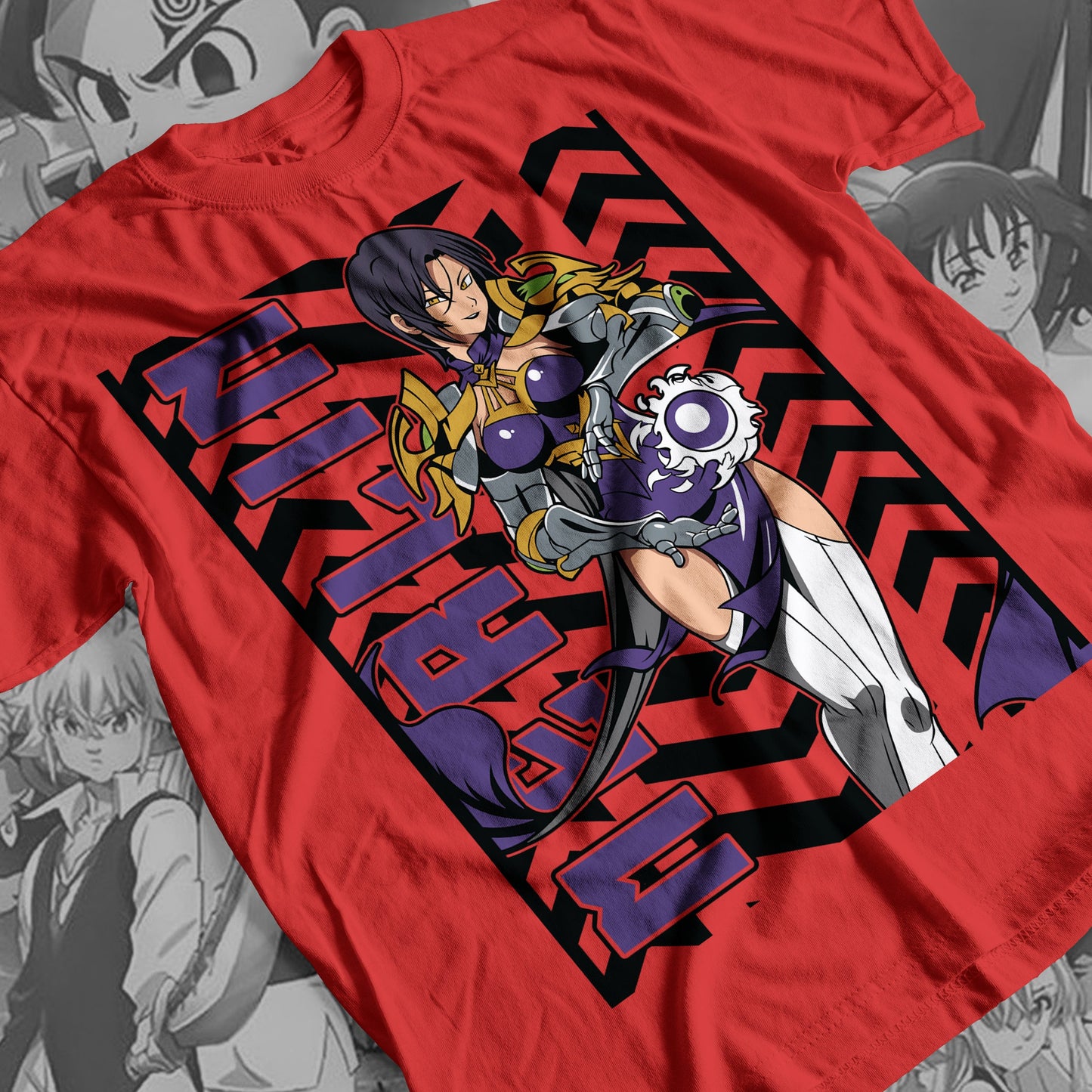 7 Deadly Sins Boar Sin of Gluttony - Merlin 03 Premium Anime Design, High Quality DTF Print, 100% Cotton Shirt