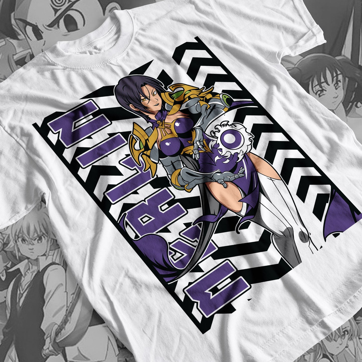 7 Deadly Sins Boar Sin of Gluttony - Merlin 03 Premium Anime Design, High Quality DTF Print, 100% Cotton Shirt