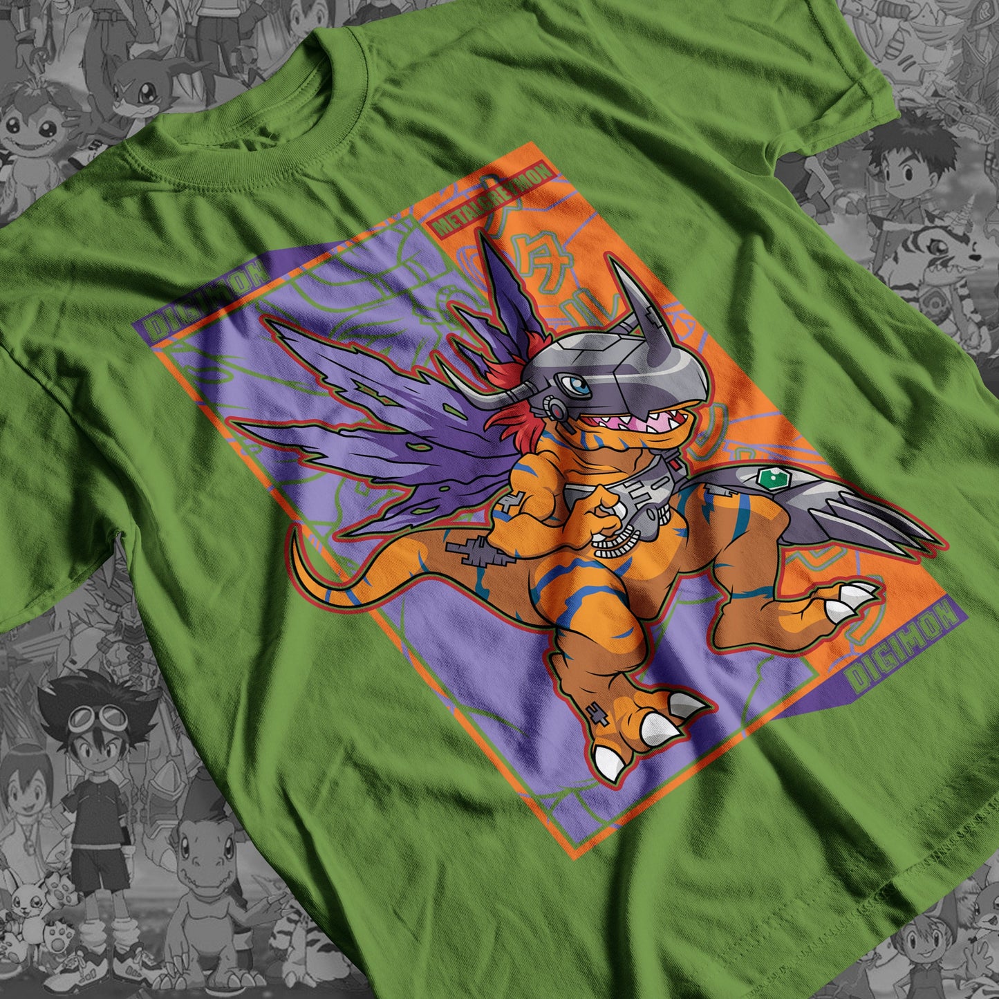 Digimon: Metalgreymon 01 Premium Anime Design, High Quality DTF Print, 100% Cotton Shirt