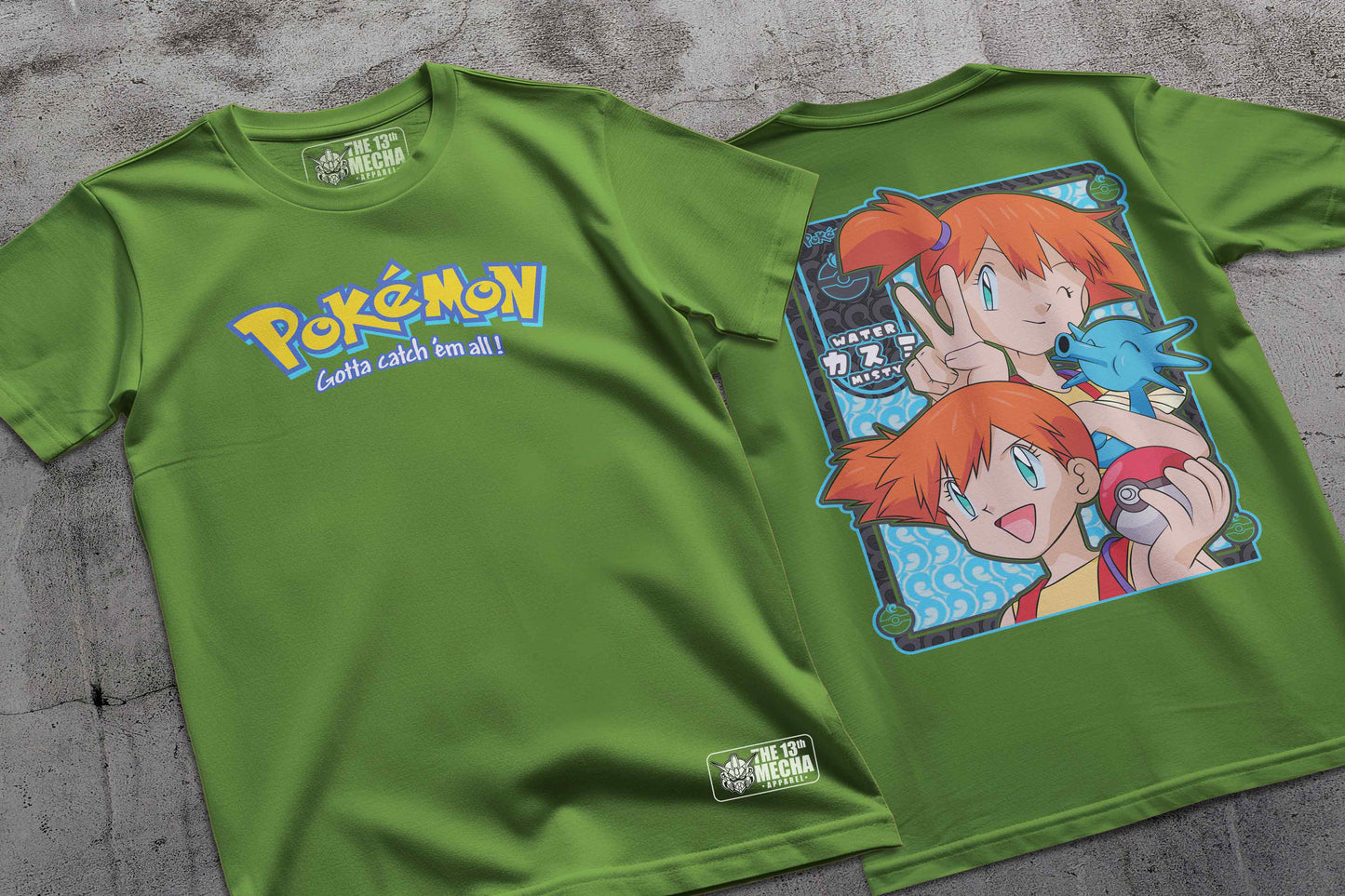 Pokemon - Misty 01 Premium Anime Design, High Quality DTF Print, 100% Cotton Shirt