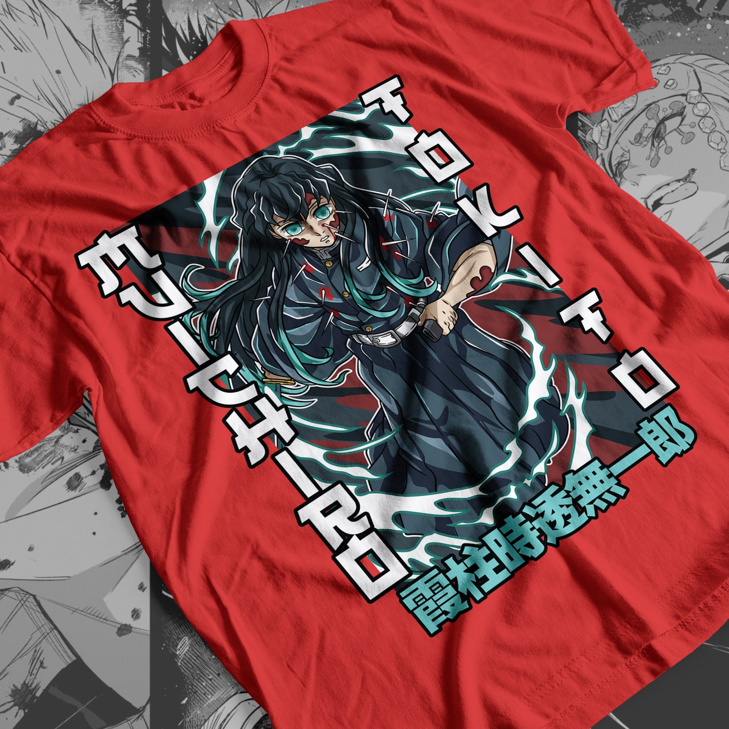 Demon Slayer - Muichiro Tokito 06 Premium Anime Design, High Quality DTF Print, 100% Cotton Shirt