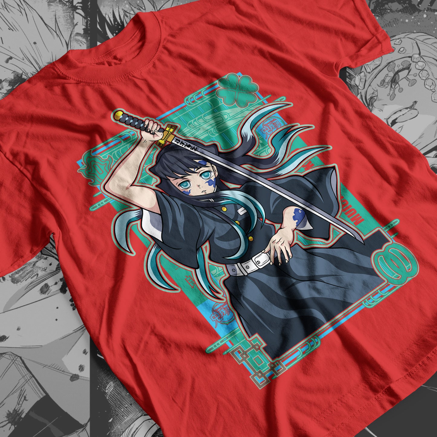 Demon Slayer - Muichiro Tokito 07 Premium Anime Design, High Quality DTF Print, 100% Cotton Shirt