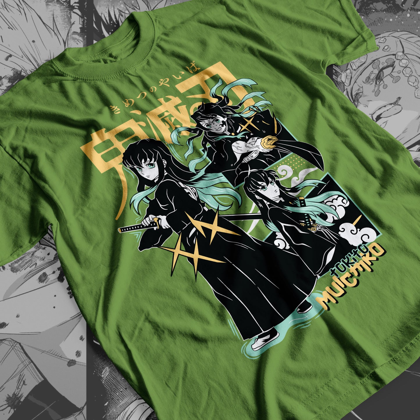 Demon Slayer - Muichiro Tokito 08 Premium Anime Design, High Quality DTF Print, 100% Cotton Shirt