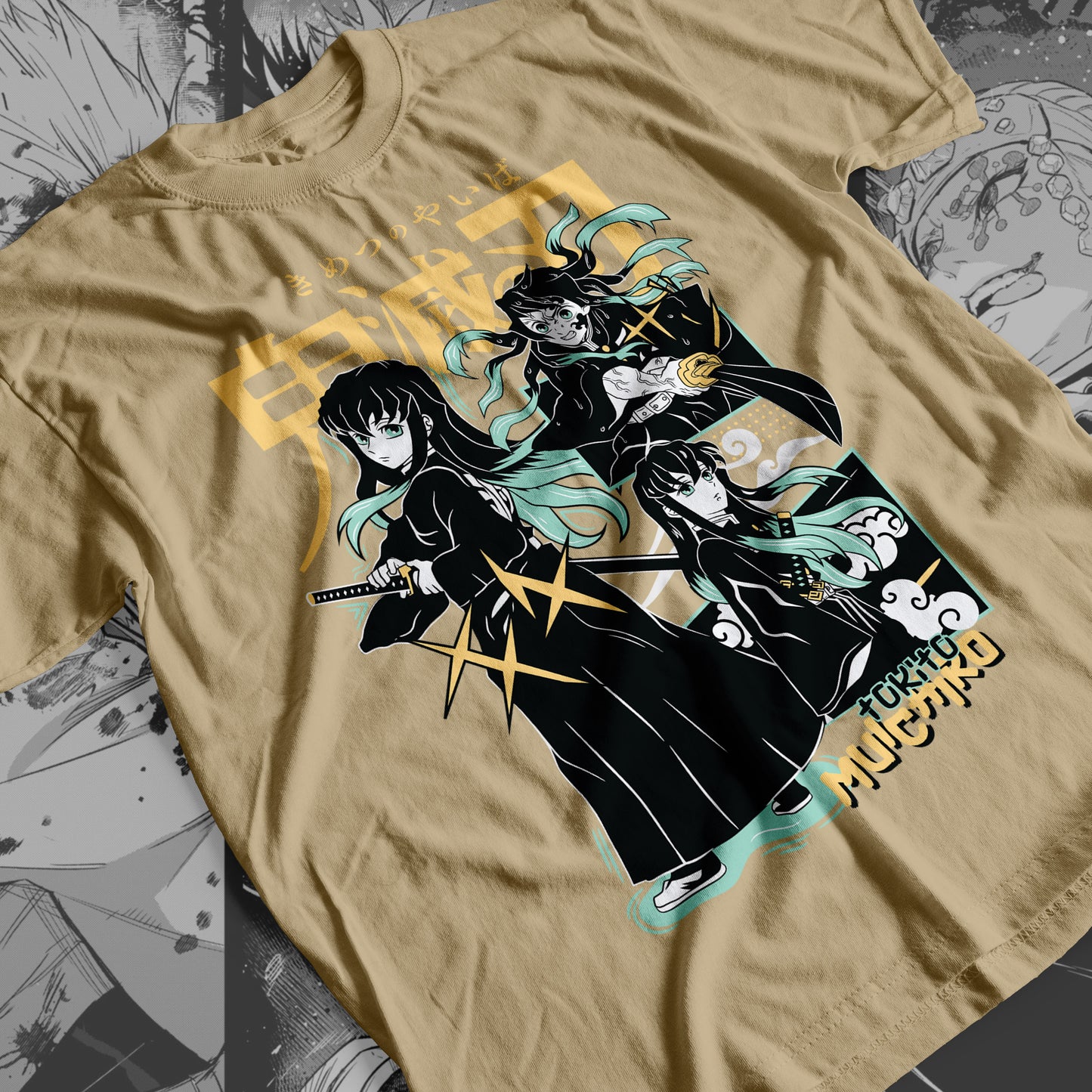 Demon Slayer - Muichiro Tokito 08 Premium Anime Design, High Quality DTF Print, 100% Cotton Shirt