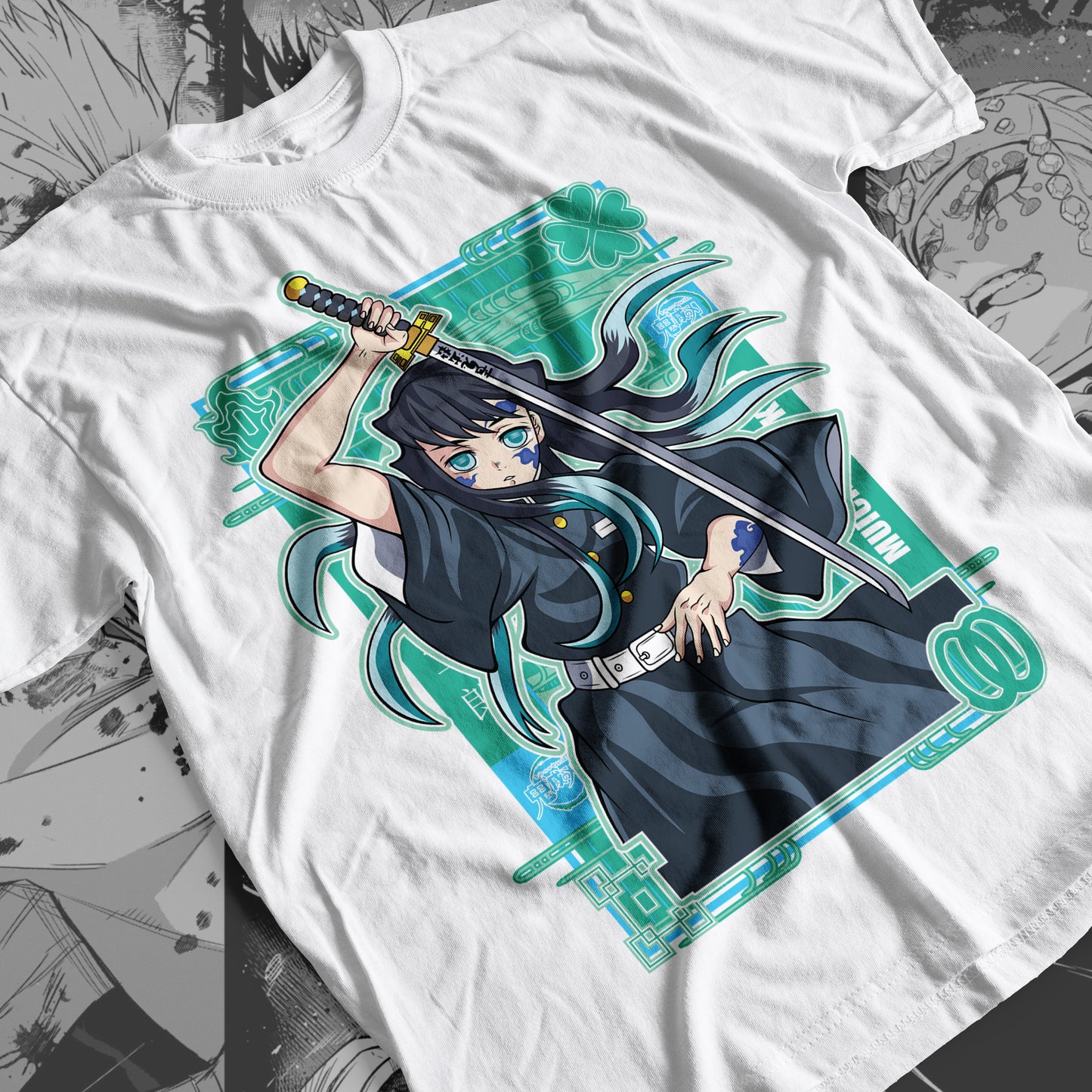 Demon Slayer - Muichiro Tokito 07 Premium Anime Design, High Quality DTF Print, 100% Cotton Shirt