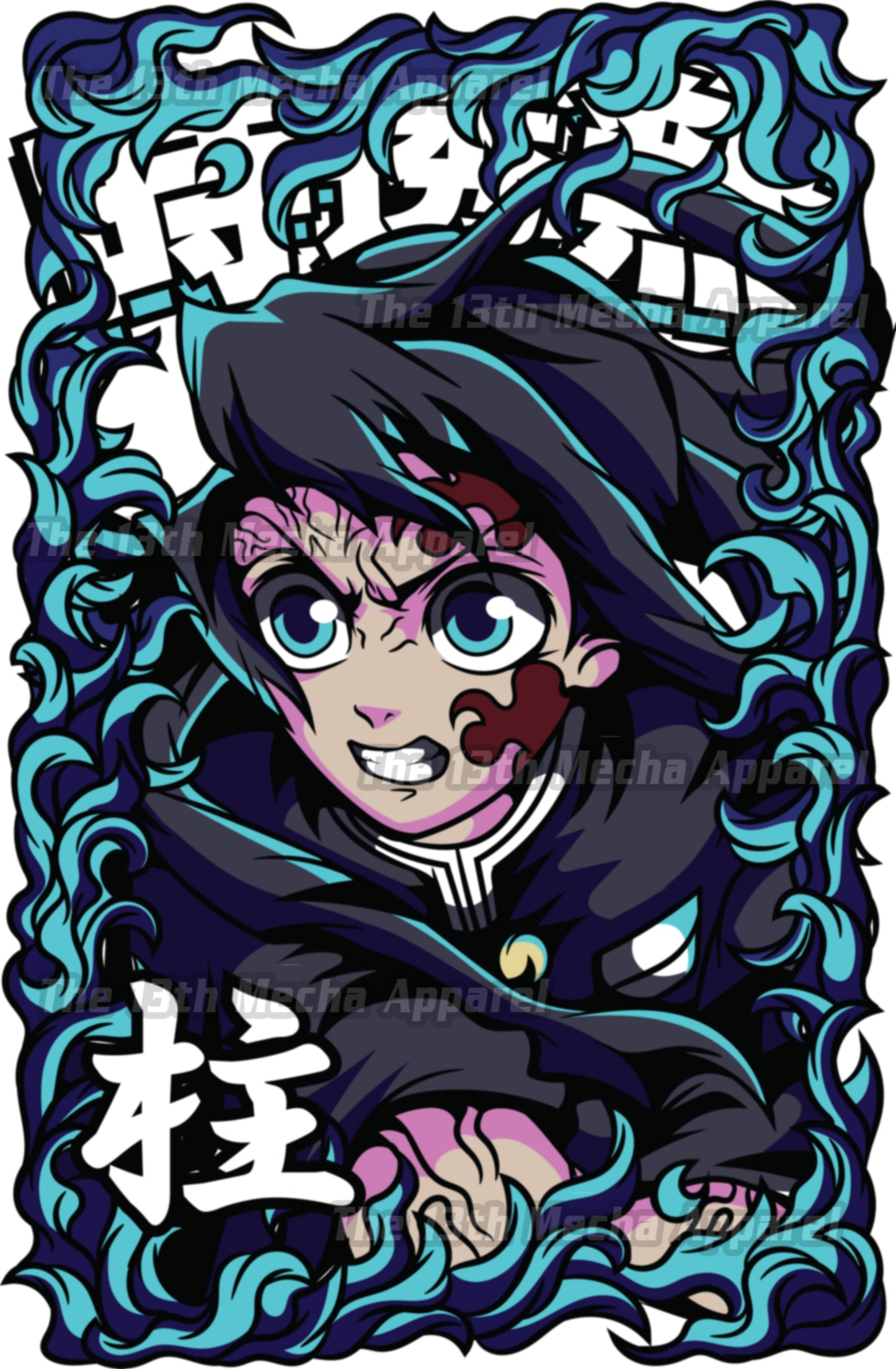 Demon Slayer - Muichiro Tokito 09 Premium Anime Design, High Quality DTF Print, 100% Cotton Shirt