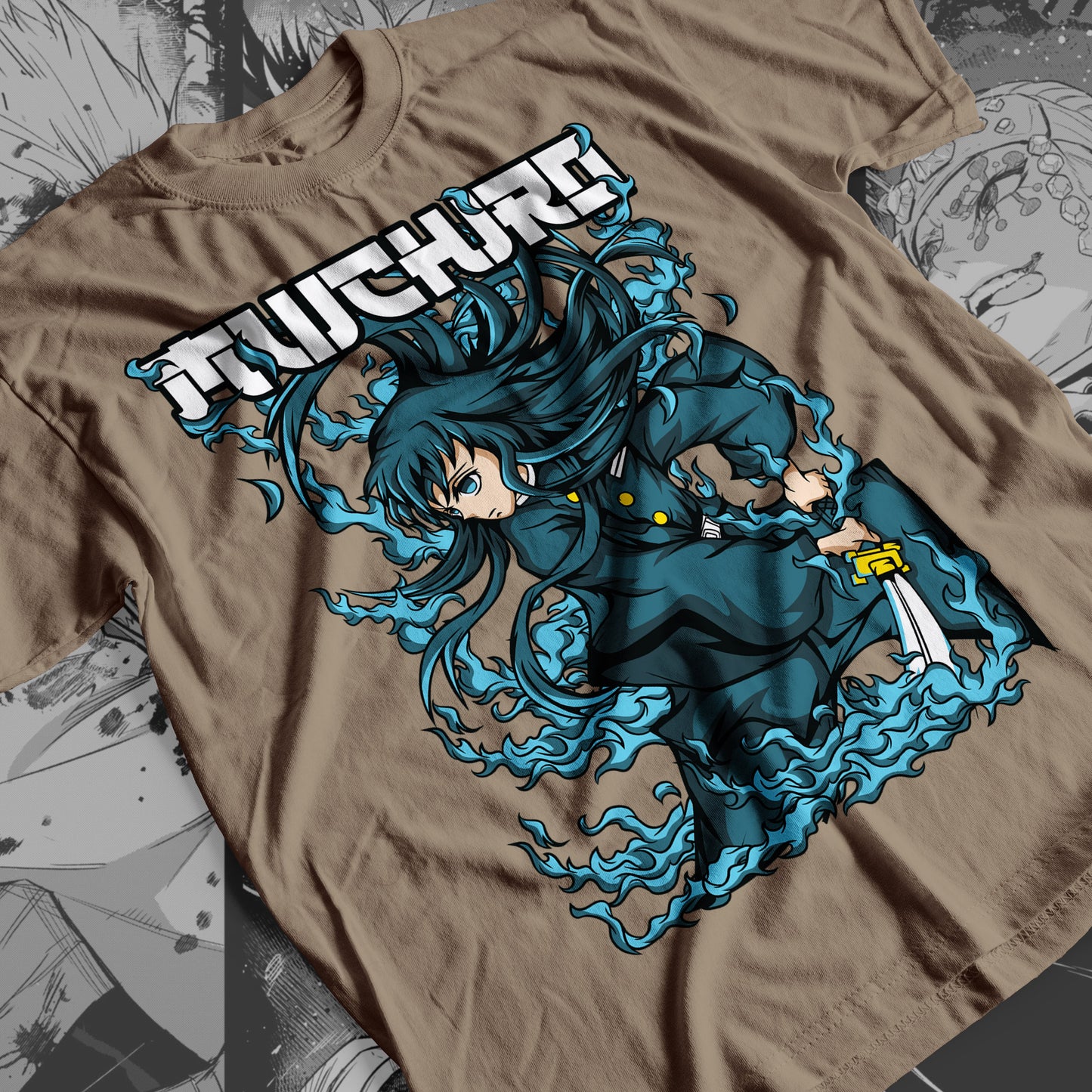 Demon Slayer - Muichiro Tokito 04 Premium Anime Design, High Quality DTF Print, 100% Cotton Shirt