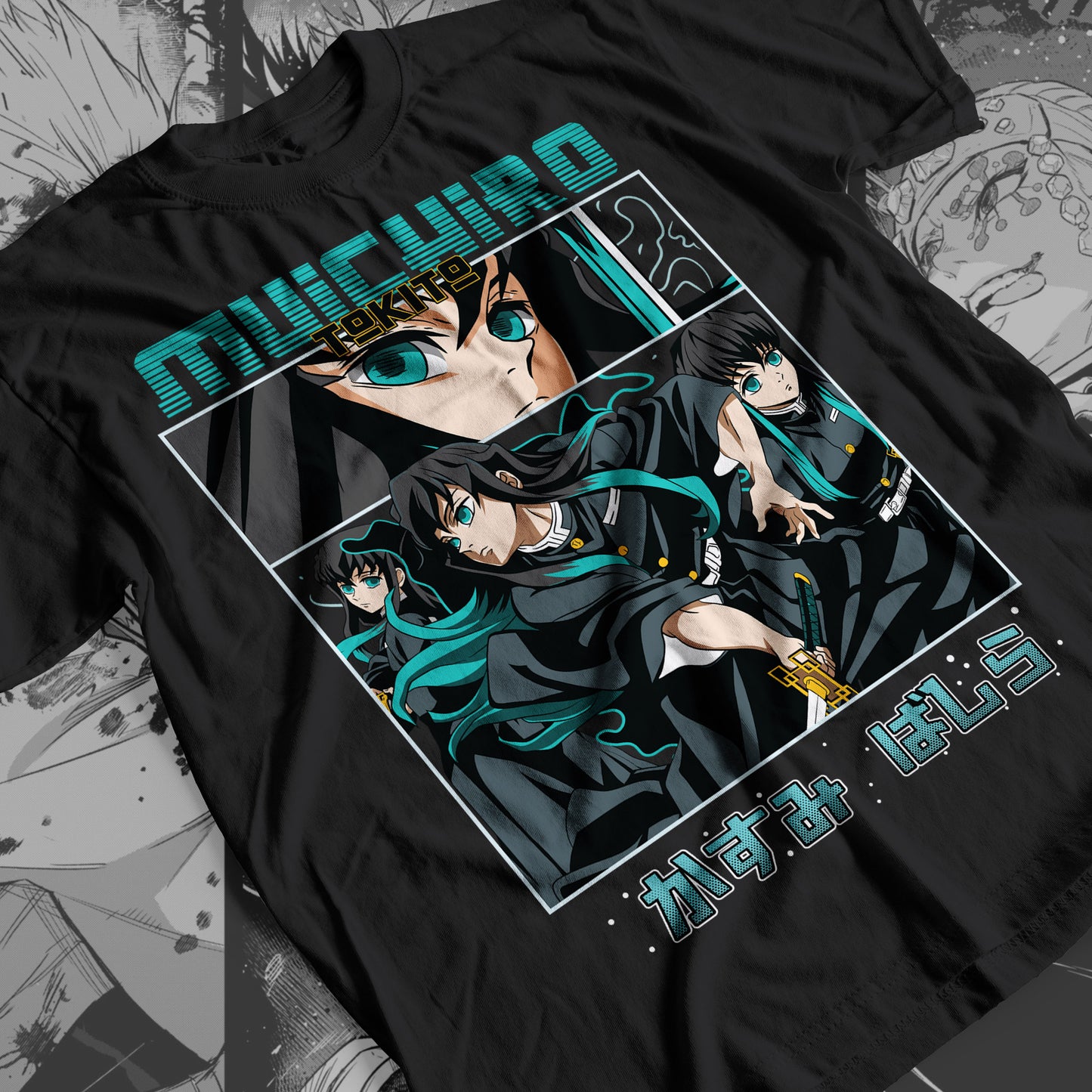 Demon Slayer - Muichiro Tokito 03 Premium Anime Design, High Quality DTF Print, 100% Cotton Shirt