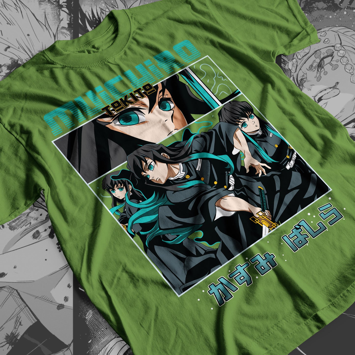 Demon Slayer - Muichiro Tokito 03 Premium Anime Design, High Quality DTF Print, 100% Cotton Shirt