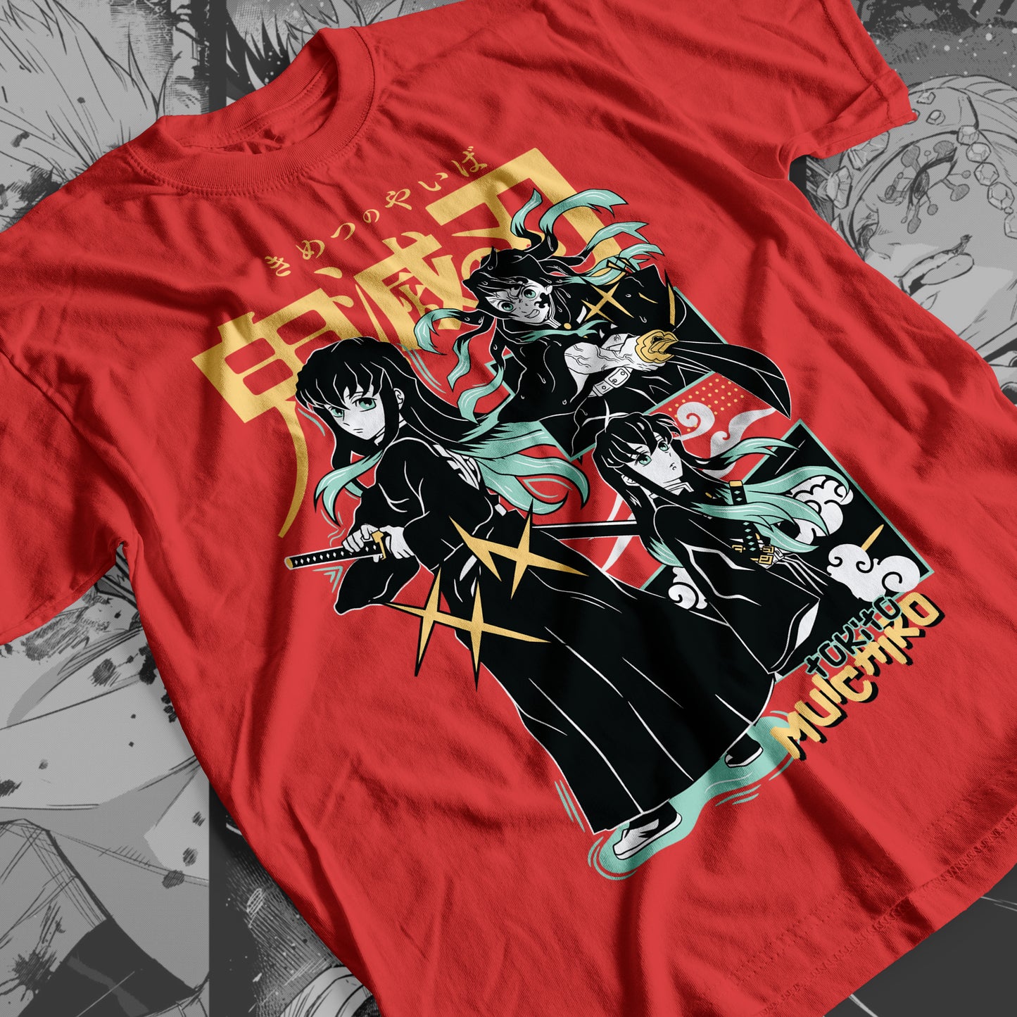 Demon Slayer - Muichiro Tokito 08 Premium Anime Design, High Quality DTF Print, 100% Cotton Shirt