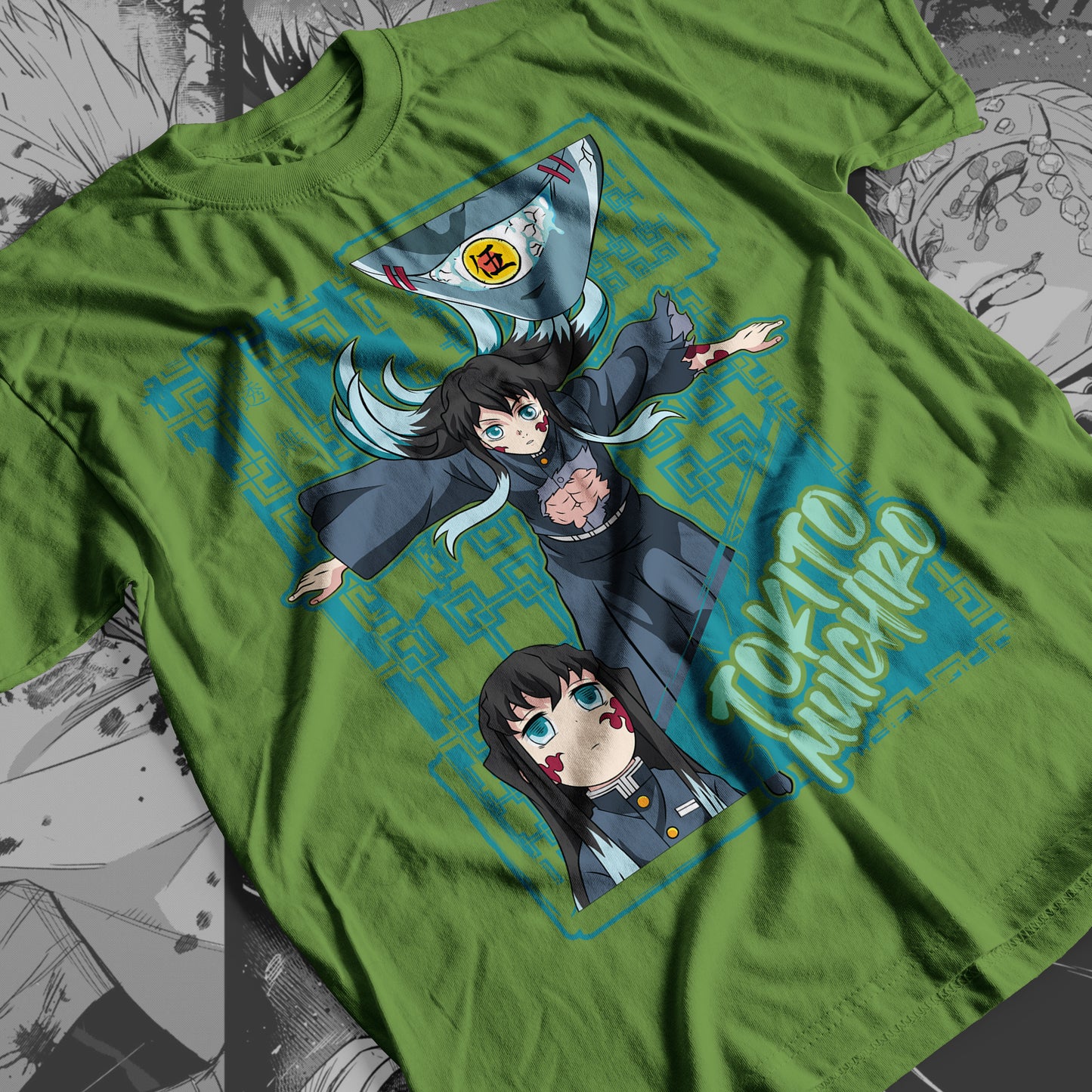 Demon Slayer - Muichiro Tokito 01 Premium Anime Design, High Quality DTF Print, 100% Cotton Shirt