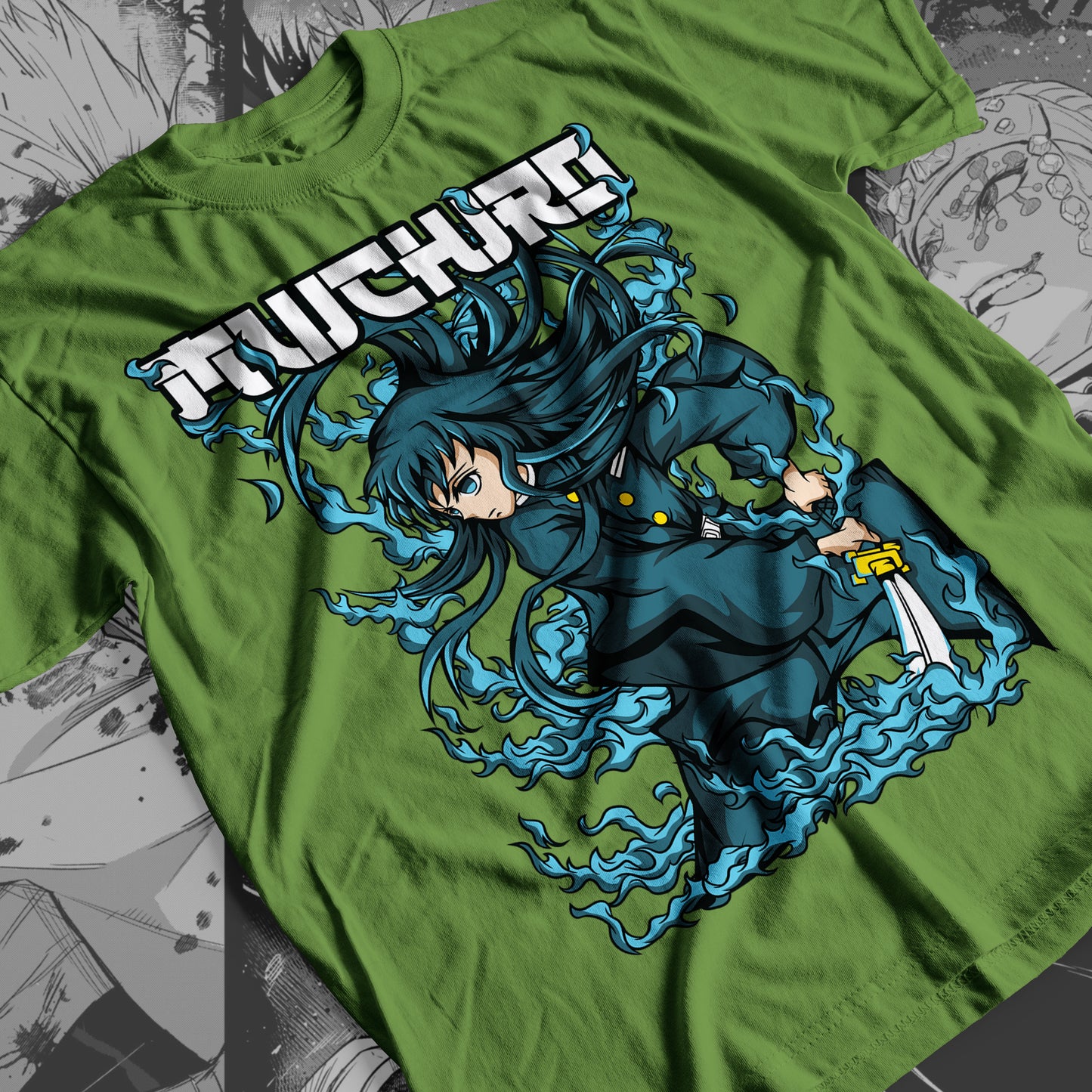 Demon Slayer - Muichiro Tokito 04 Premium Anime Design, High Quality DTF Print, 100% Cotton Shirt