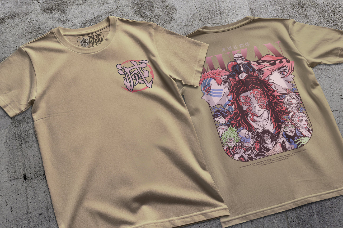 Demon Slayer - Muzan Kibutsuji 02 Premium Anime Design, High Quality DTF Print, 100% Cotton Shirt