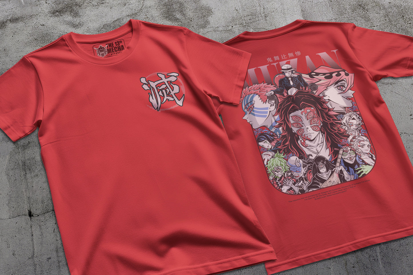 Demon Slayer - Muzan Kibutsuji 02 Premium Anime Design, High Quality DTF Print, 100% Cotton Shirt