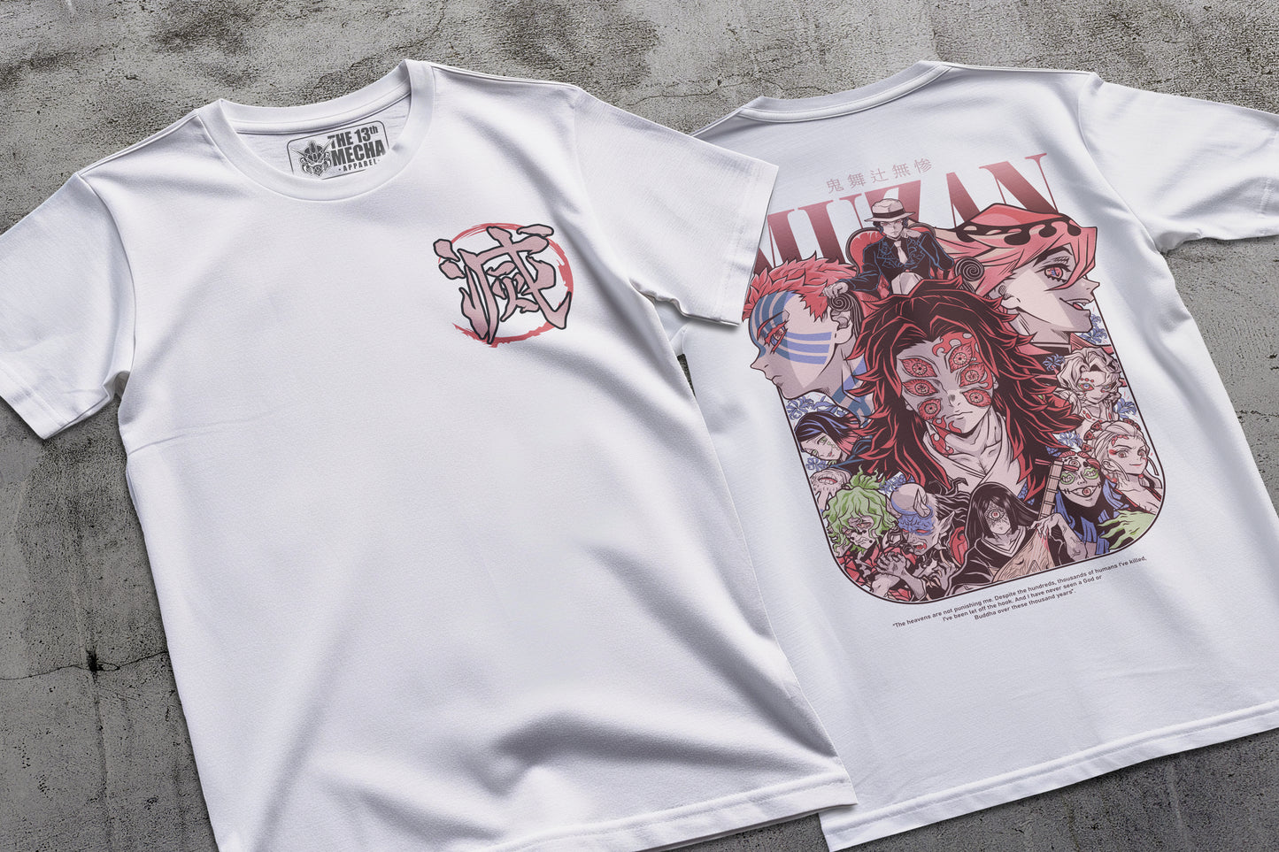 Demon Slayer - Muzan Kibutsuji 02 Premium Anime Design, High Quality DTF Print, 100% Cotton Shirt