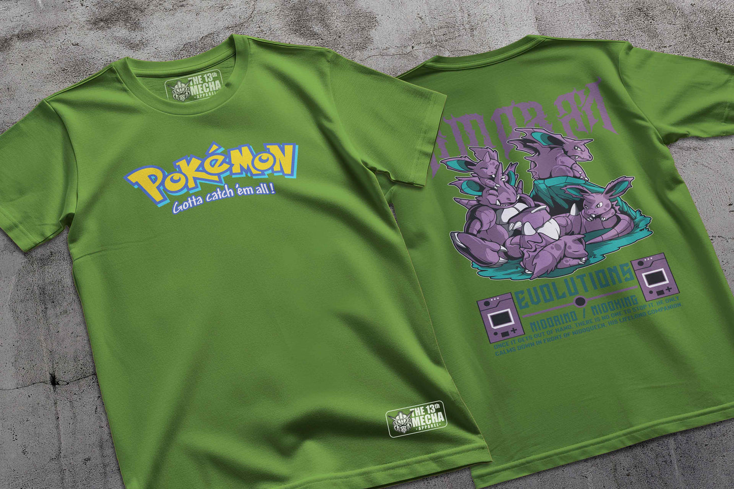 Pokemon - Nidorino 01 Premium Anime Design, High Quality DTF Print, 100% Cotton Shirt
