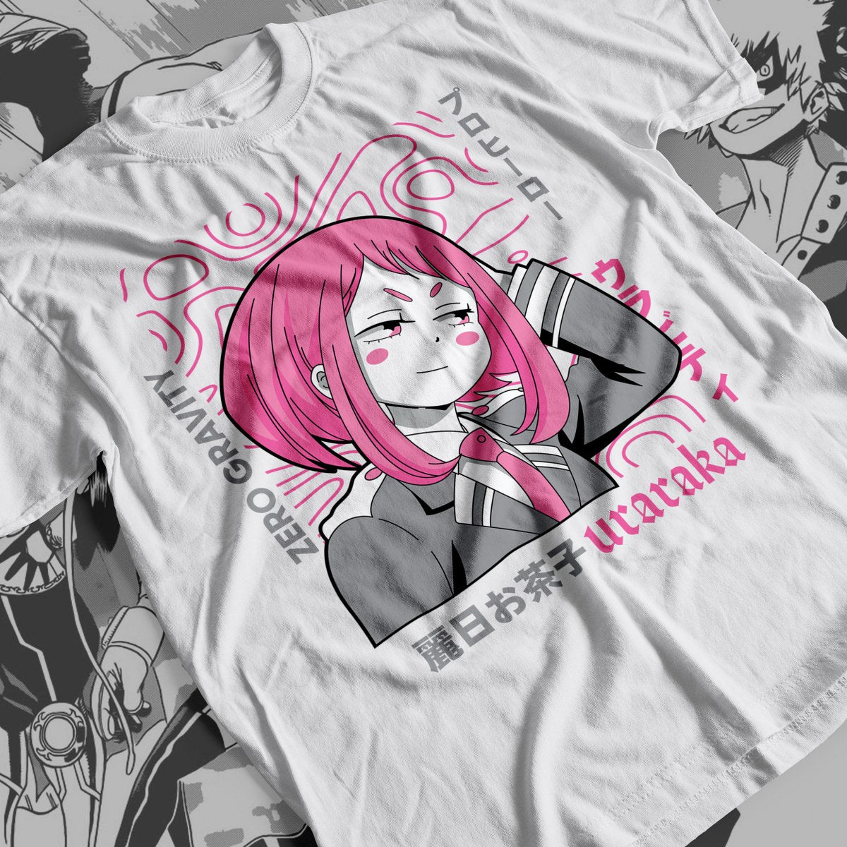 My Hero Academia - Ochako Uraraka 04 Premium Anime Design, High Quality DTF Print, 100% Cotton Shirt