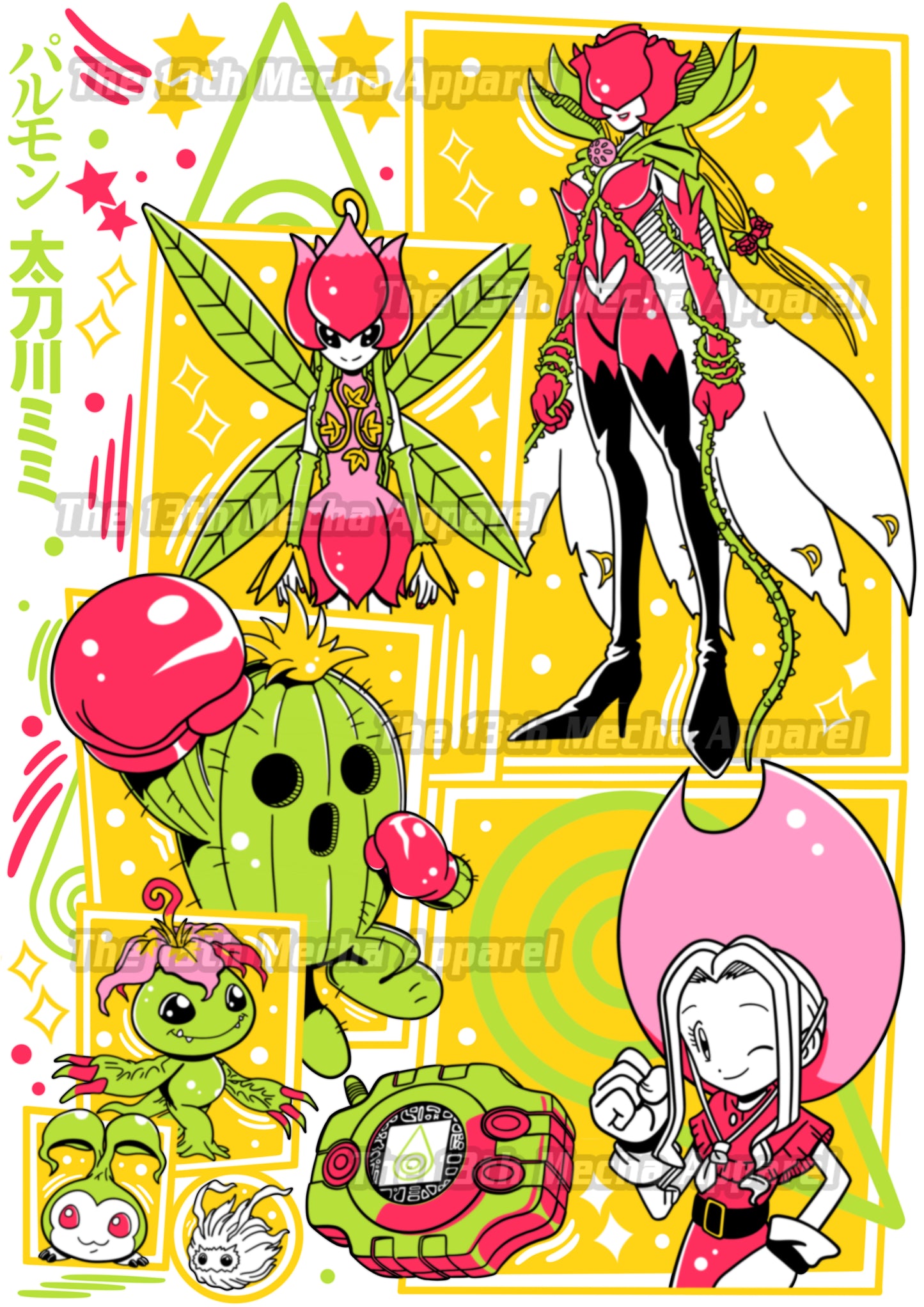 Digimon: Palmon 01 Premium Anime Design, High Quality DTF Print, 100% Cotton Shirt