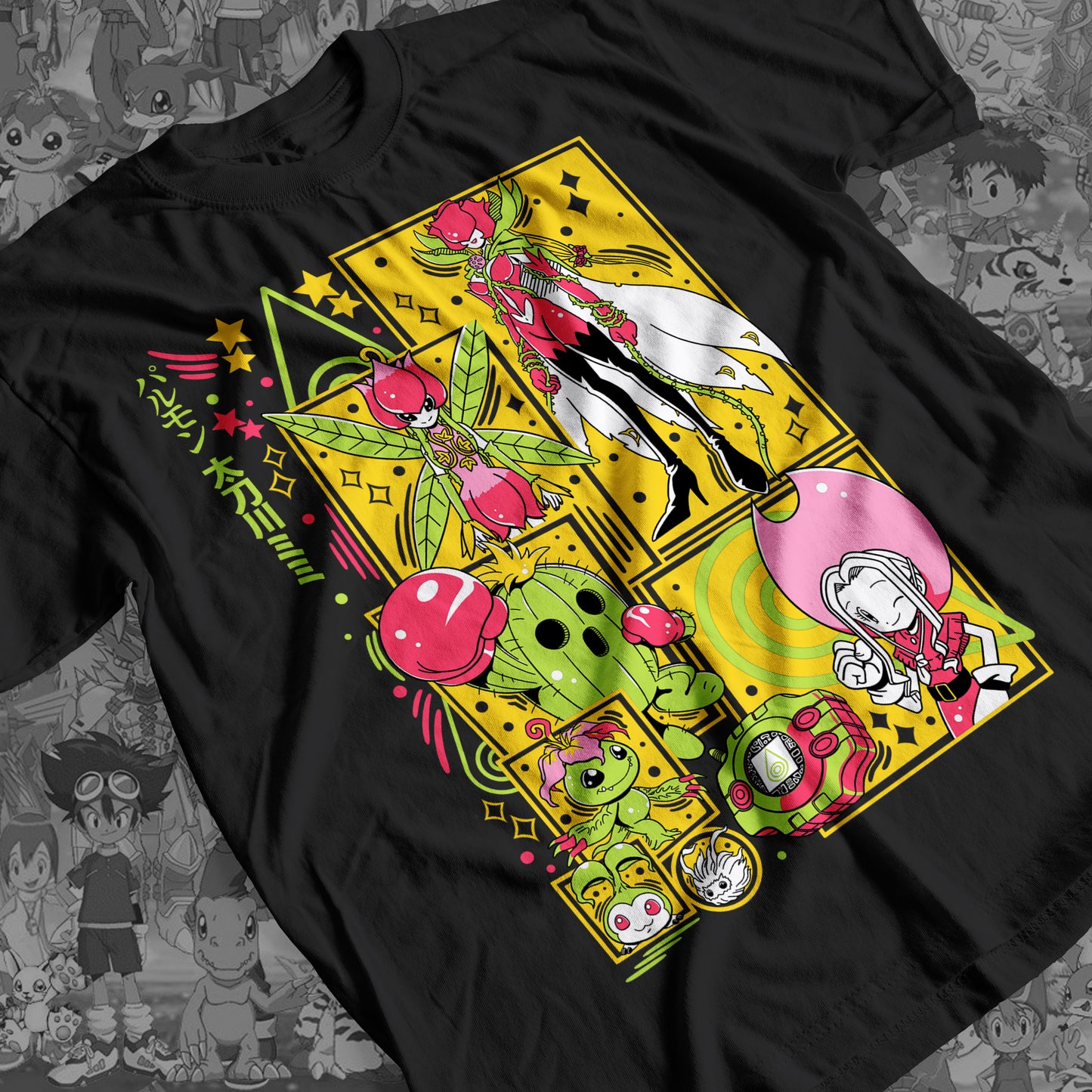 Digimon: Palmon 01 Premium Anime Design, High Quality DTF Print, 100% Cotton Shirt