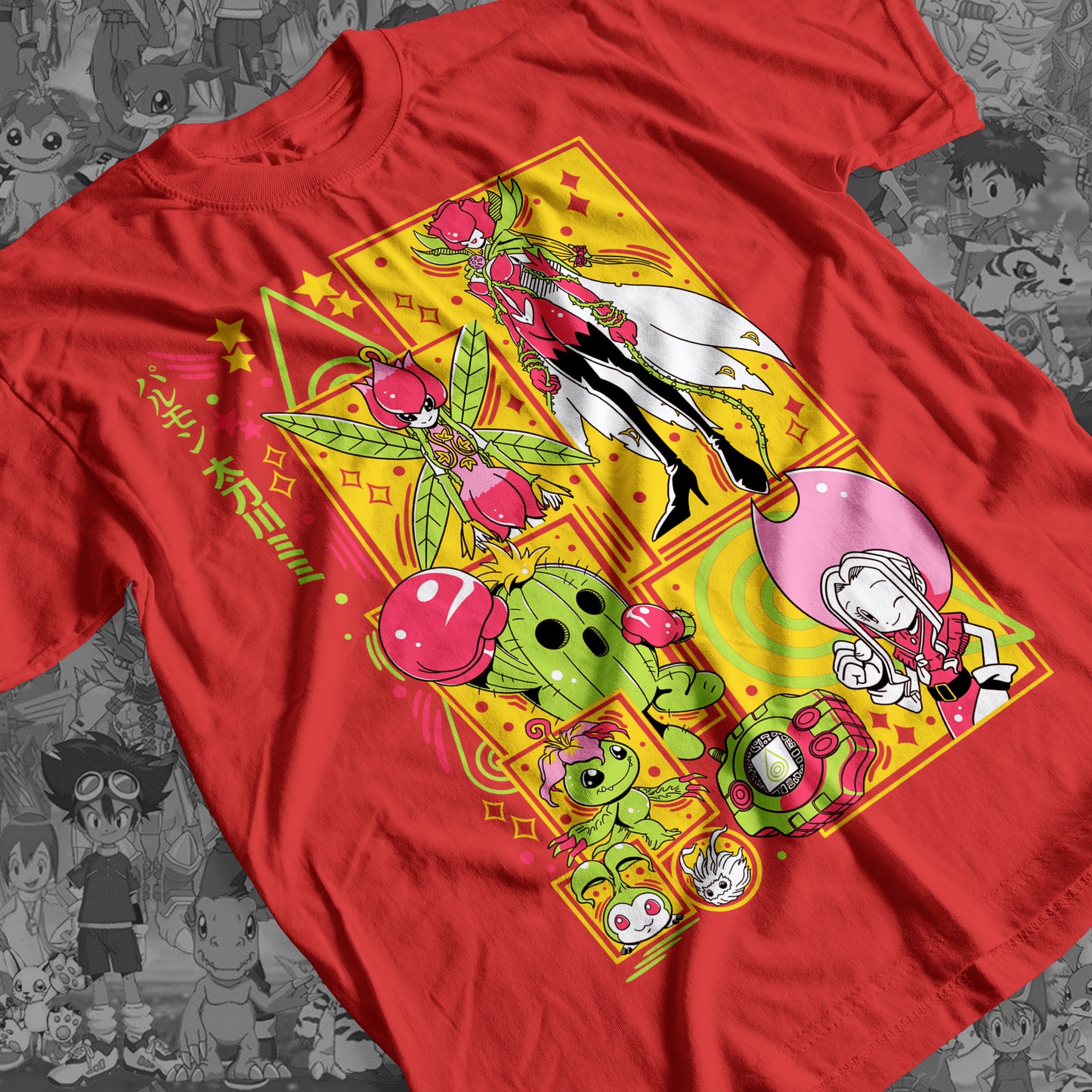 Digimon: Palmon 01 Premium Anime Design, High Quality DTF Print, 100% Cotton Shirt