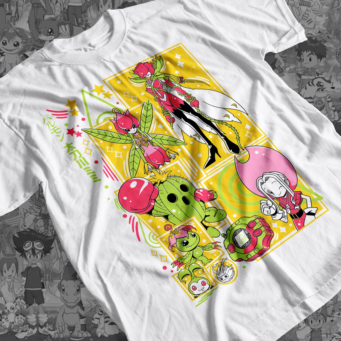 Digimon: Palmon 01 Premium Anime Design, High Quality DTF Print, 100% Cotton Shirt
