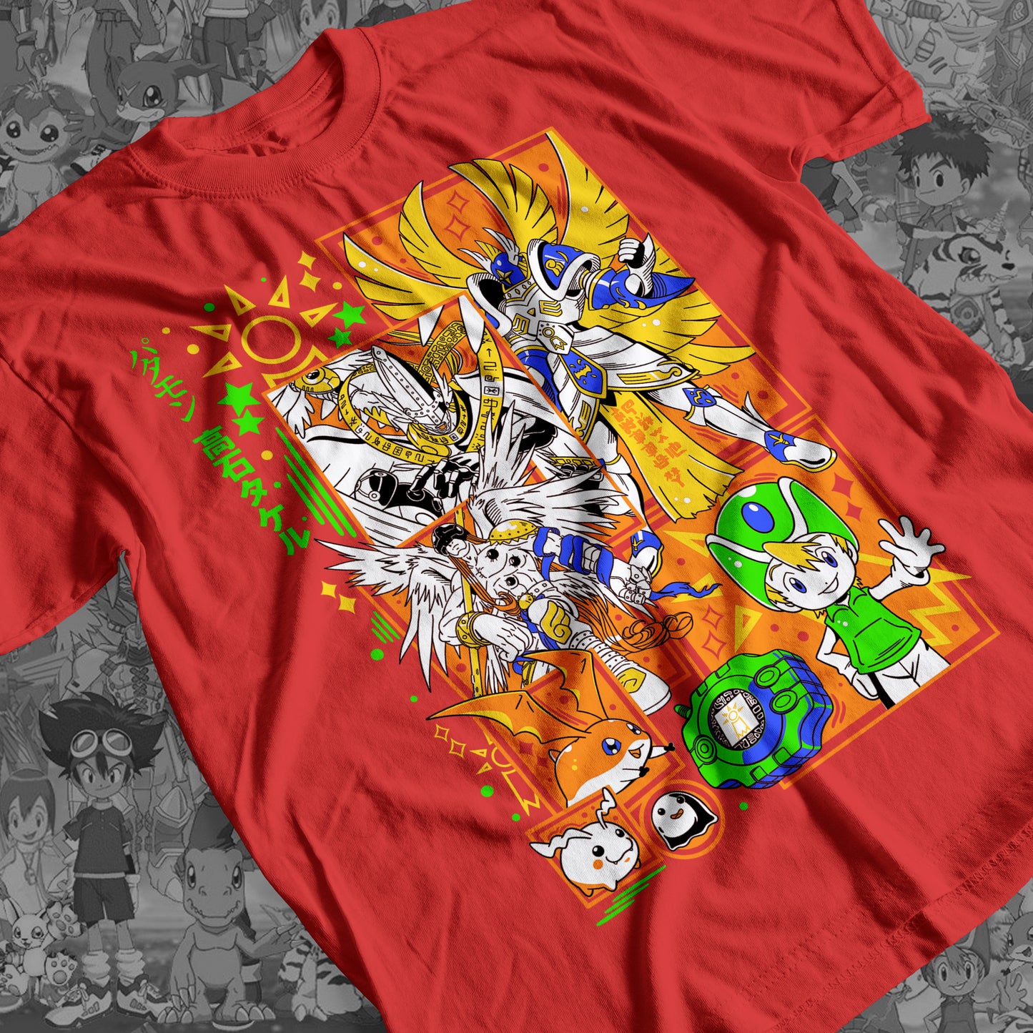 Digimon: Patamon 01 Premium Anime Design, High Quality DTF Print, 100% Cotton Shirt