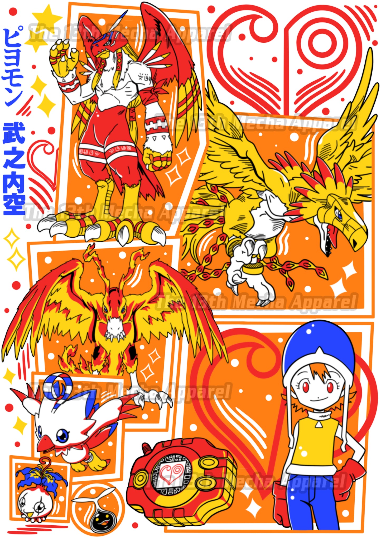 Digimon: Piyomon 01 Premium Anime Design, High Quality DTF Print, 100% Cotton Shirt