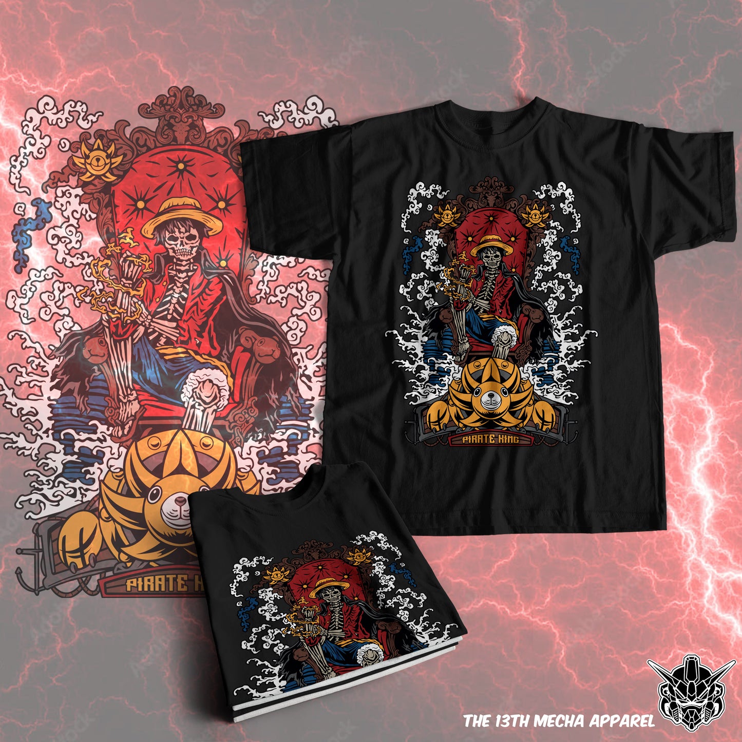 One Piece - Monkey D. Luffy 07 Premium Anime Design, High Quality DTF Print, 100% Cotton Shirt